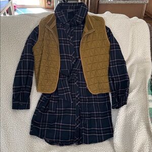 Dress Up Hudson Bay dress with matching vest.  Never worn.